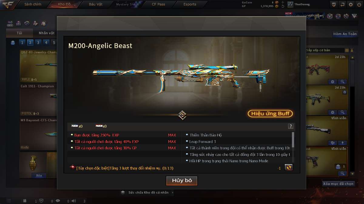 shop acc cf uy tin gia re